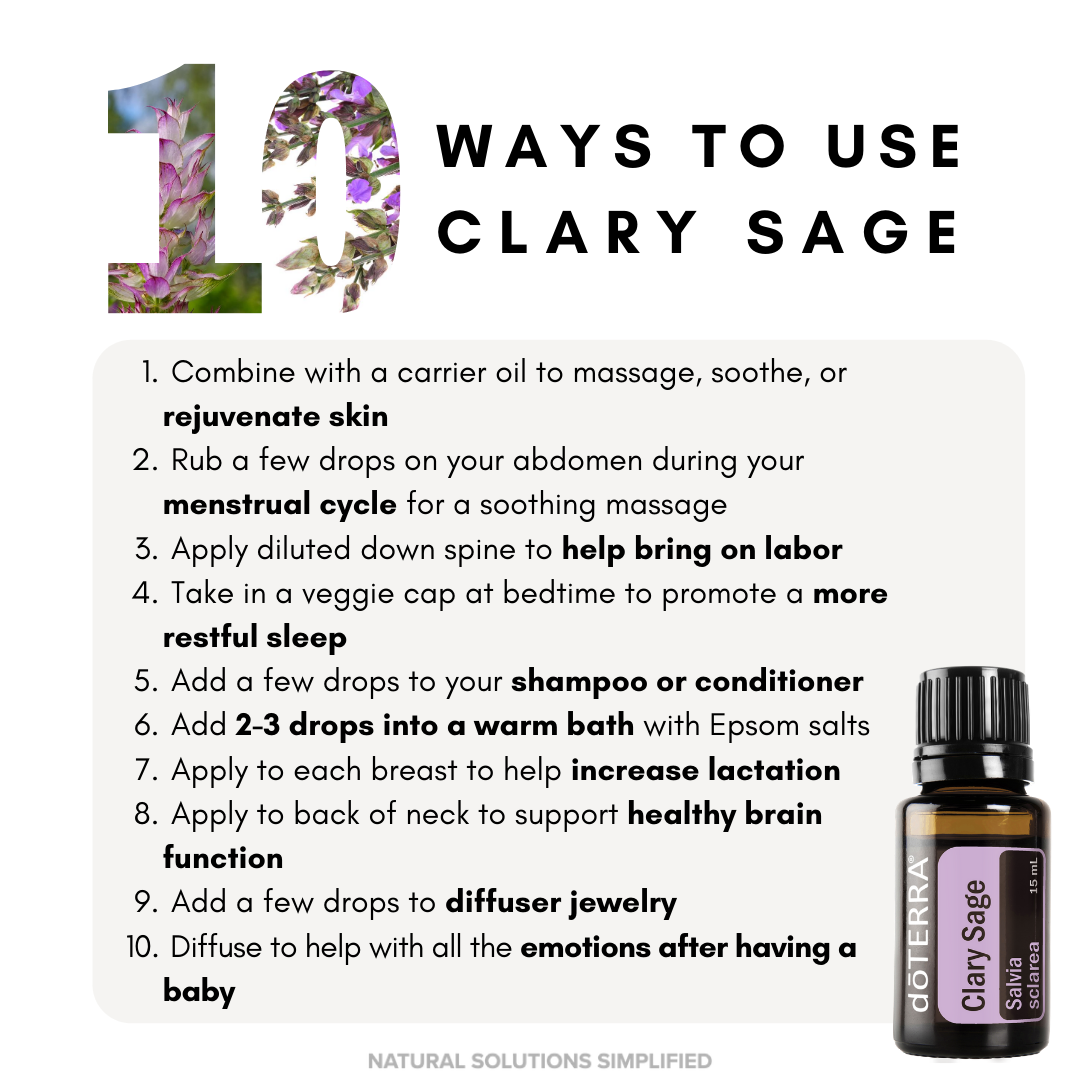 dōTERRA Clary Sage Essential Oil - 15ml – Essential Oil Shop UK dōTERRA Clary Sage Essential Oil - 15ml – Essential Oil Shop UK